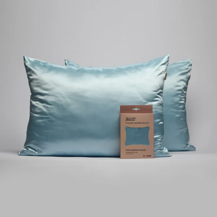Satin Pillowcase Sky Blue 2x